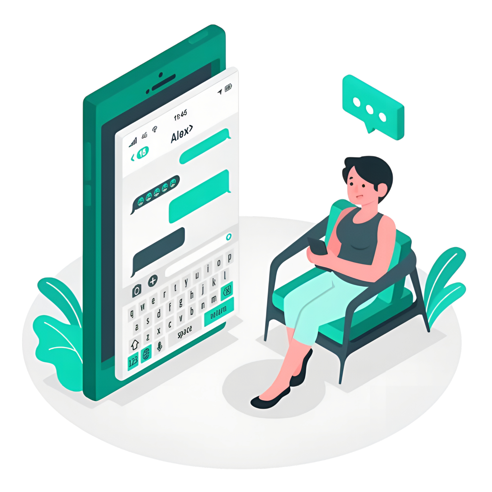 Intrask hero mobile conversation visual